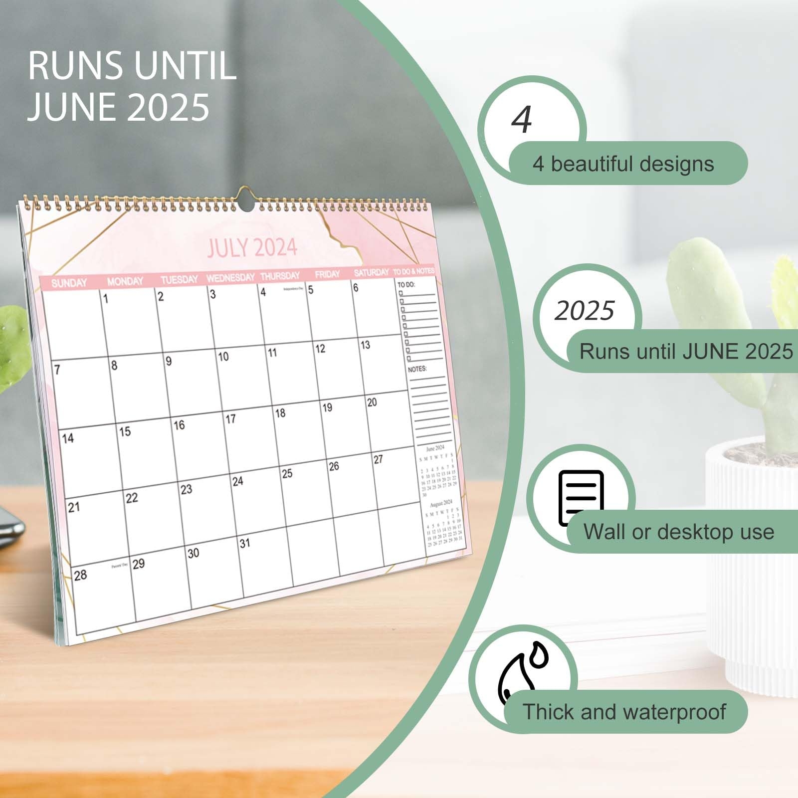 Printable Calendar July 2023-June 2025