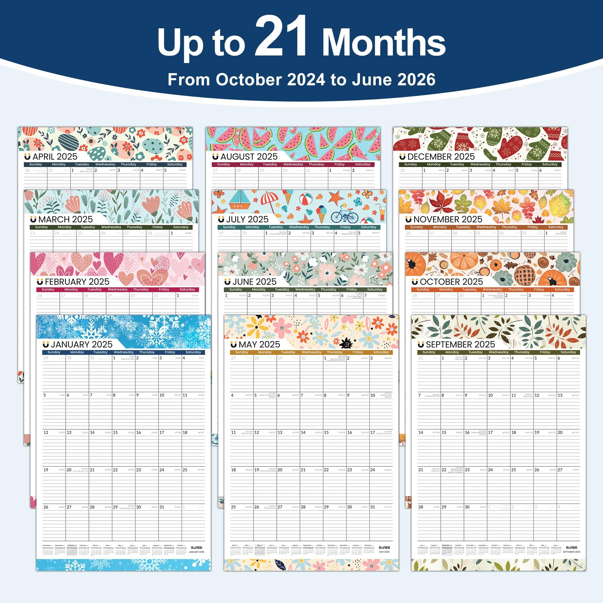 October 2023 To June 2025 Calendar