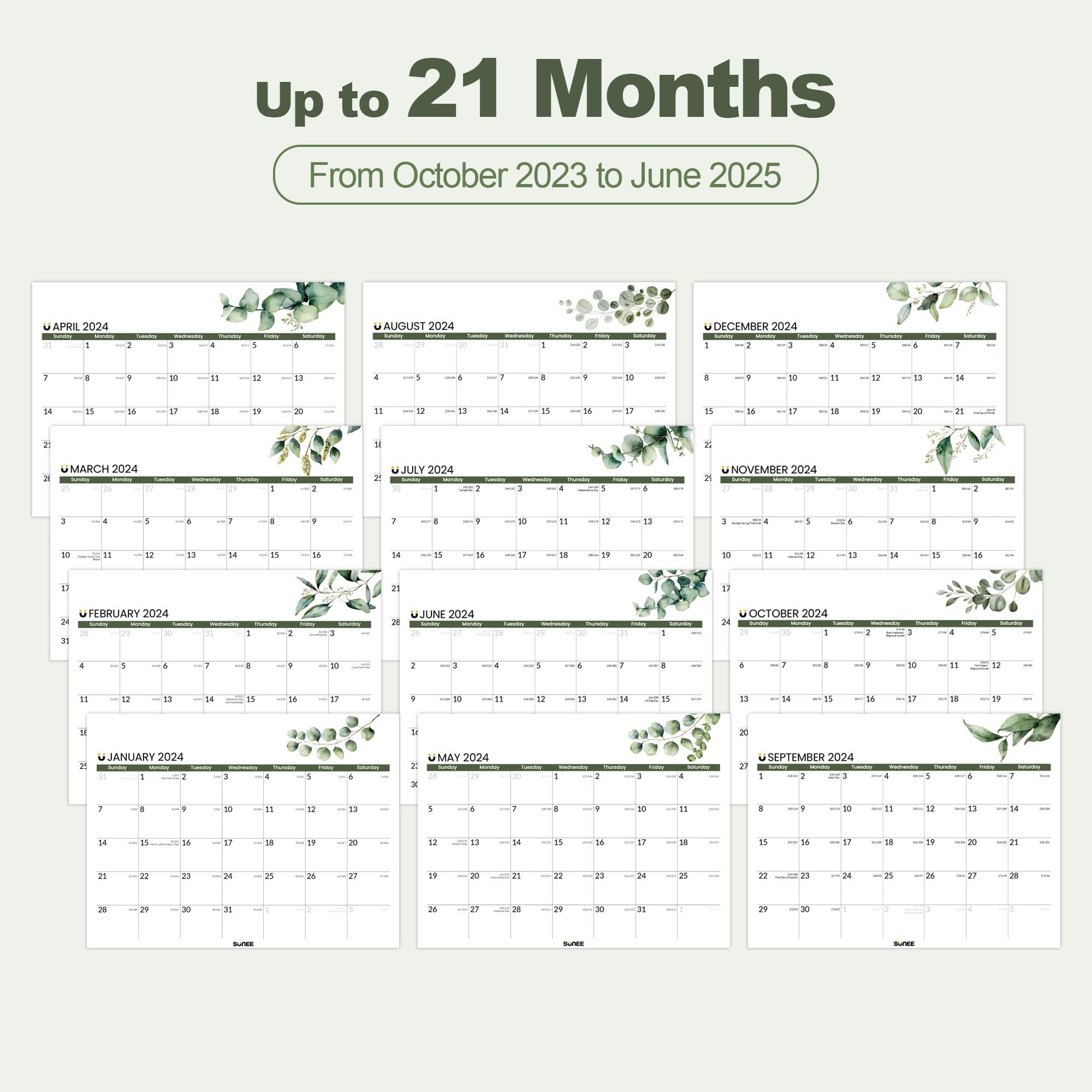 2023 2025 Small Desk Calendar Standing 8