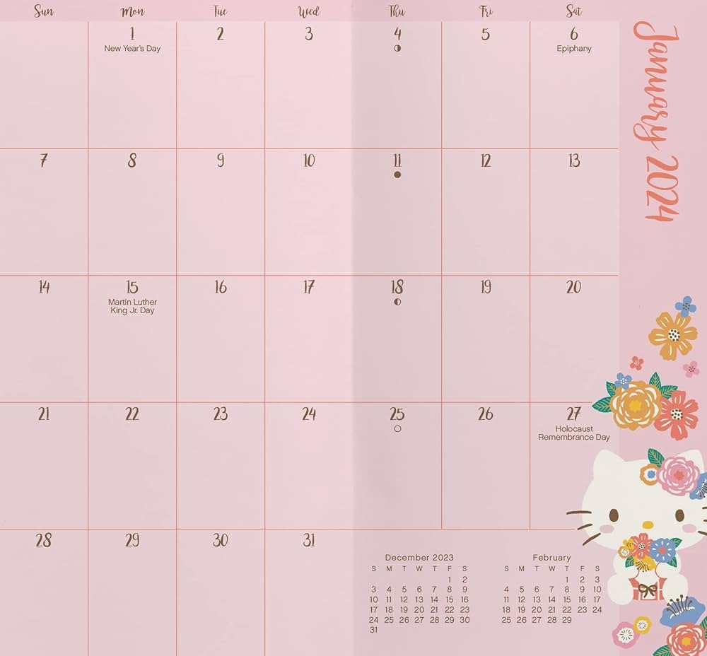 Hello Kitty Calendar June 2025