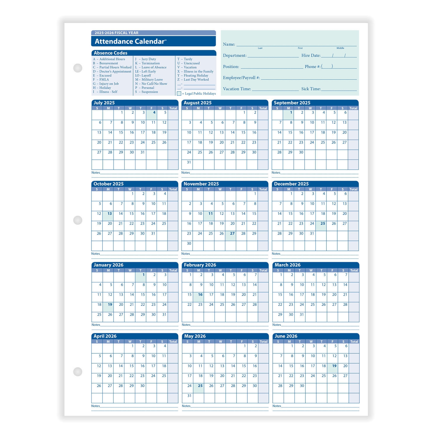Fiscal Year Calendar July 2023 To June 2025