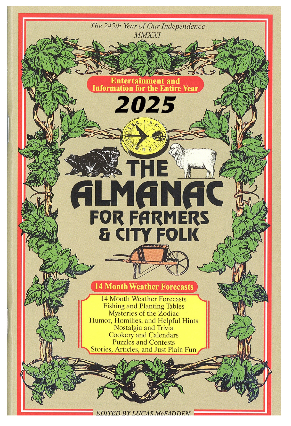 2025 Almanac Book For Farmers U0026 City Folk Calendar Company