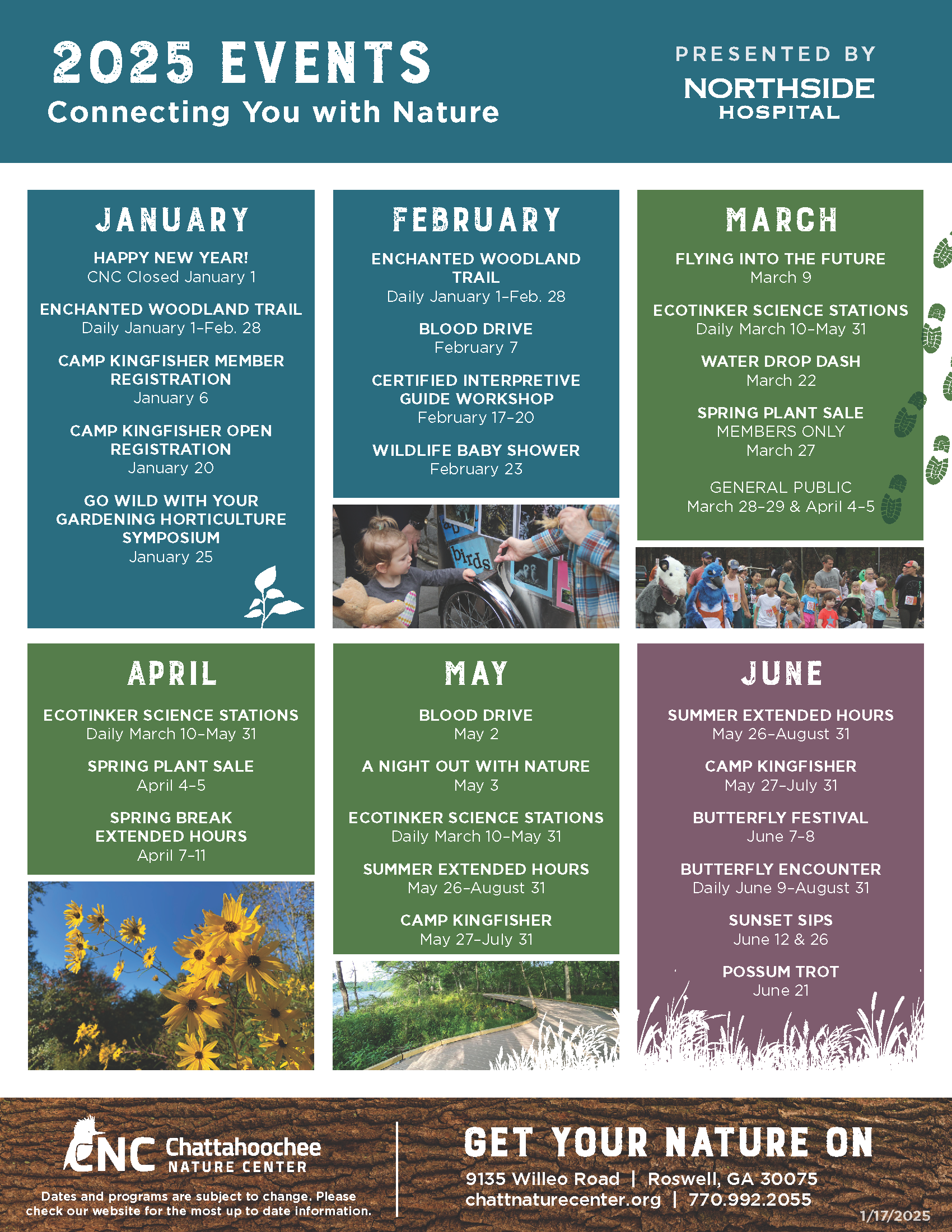 2025 CNC Event Calendar