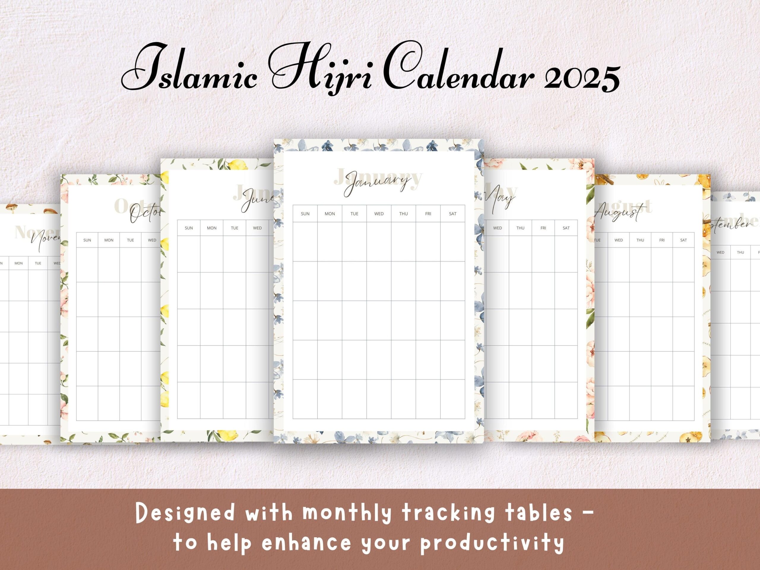 2025 Islamic Calendar For Productivity Islamic Hijri Timeline 1446 