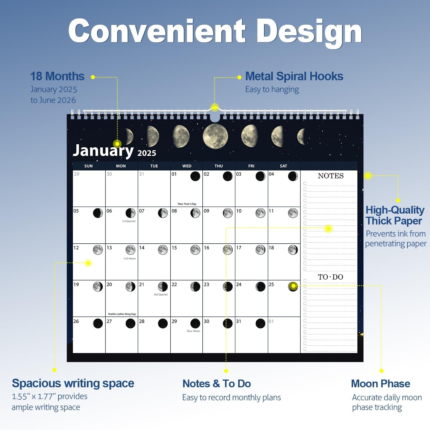 Moon Phase Calendar 2025 June