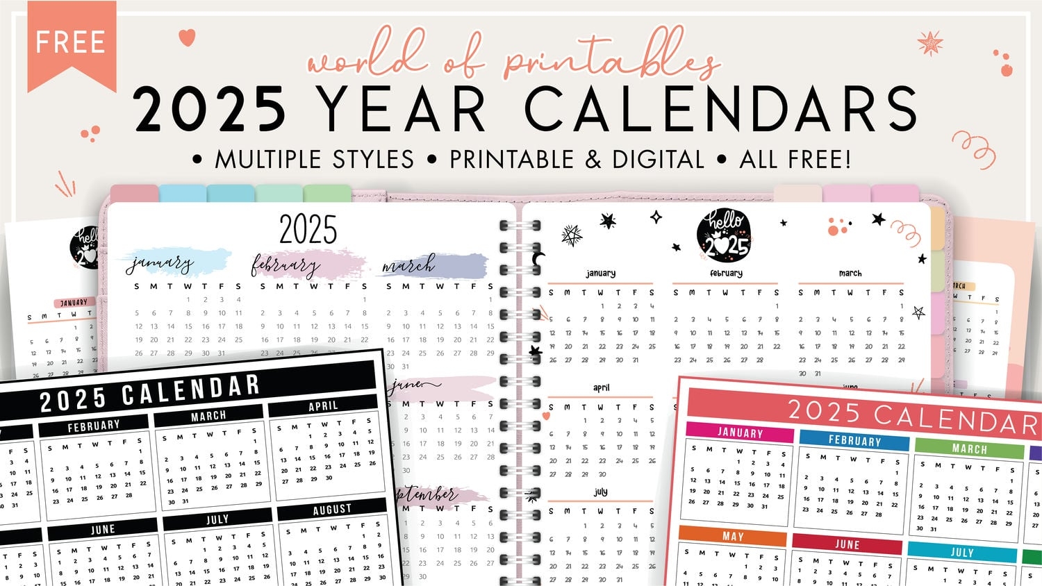 Yearly Calendar July 2023 To June 2025