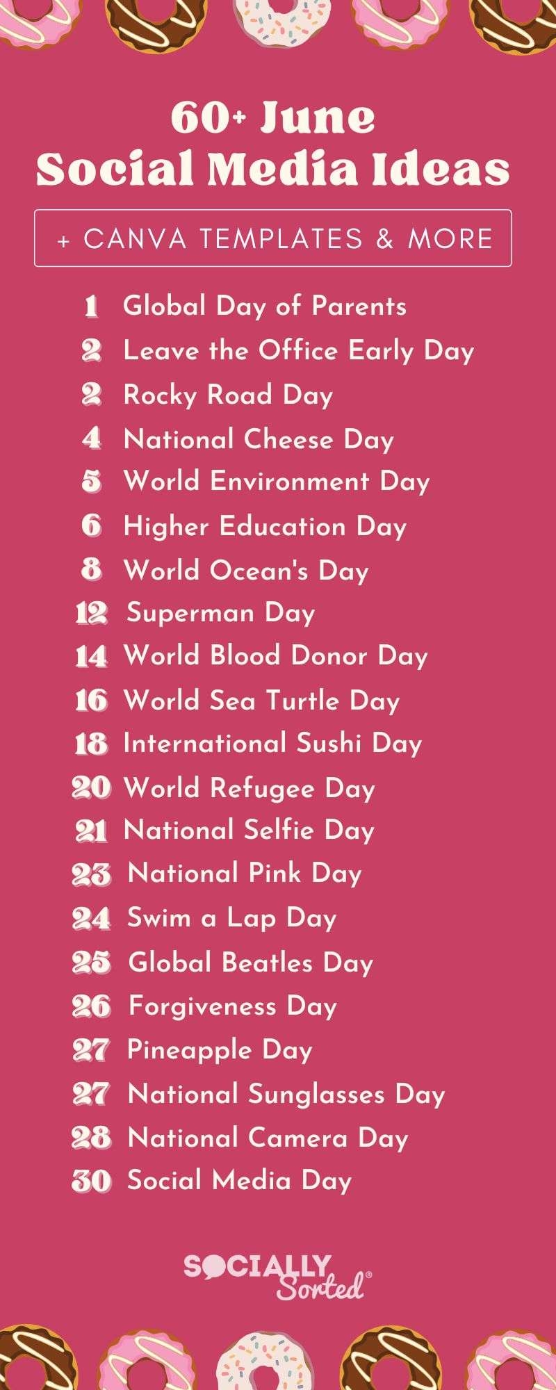 60 June Social Media Ideas Canva Templates 2025 