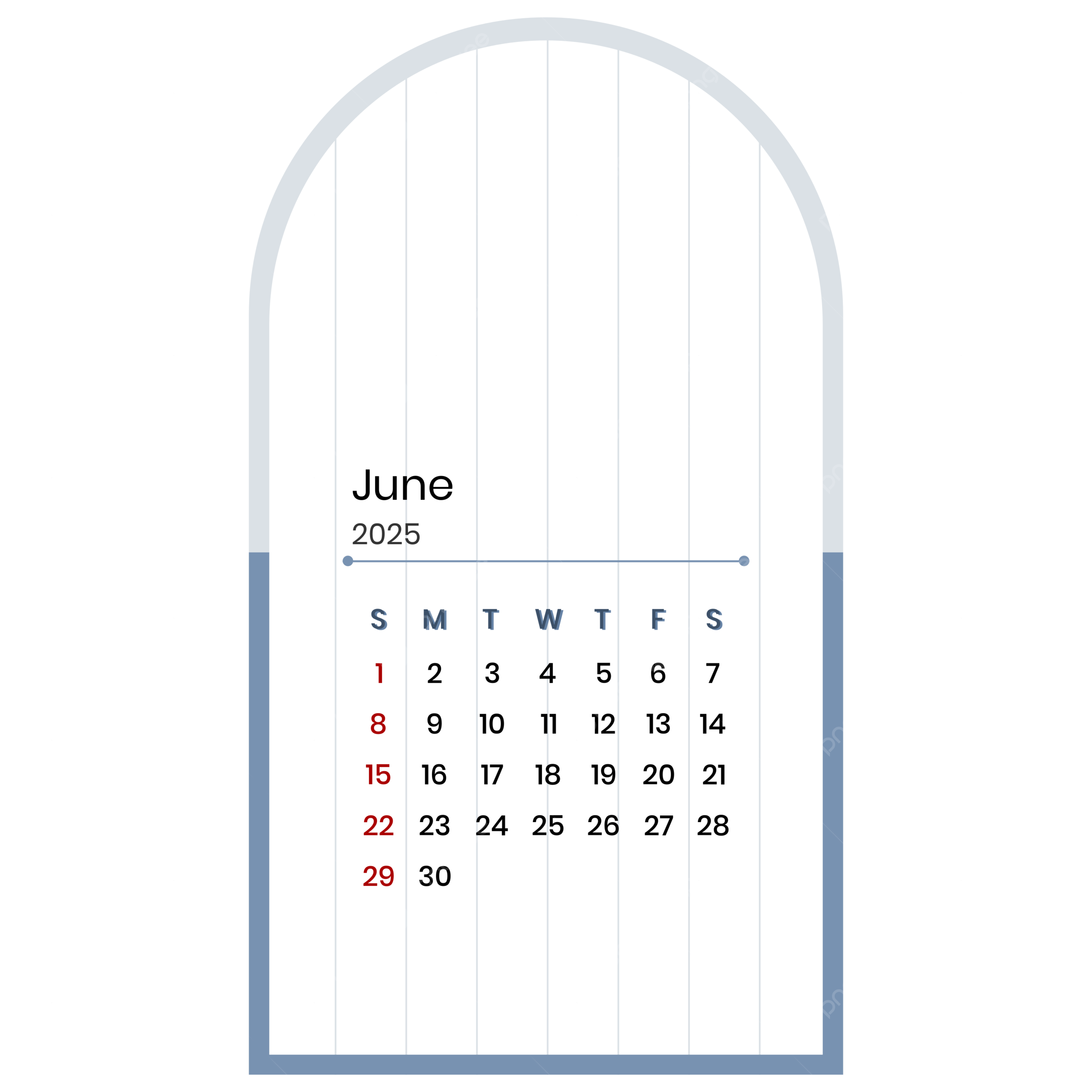 Aesthetic Calendar 2025 June Vector Calendar June 2025 2025 Calendar PNG And Vector With Transparent Background For Free Download