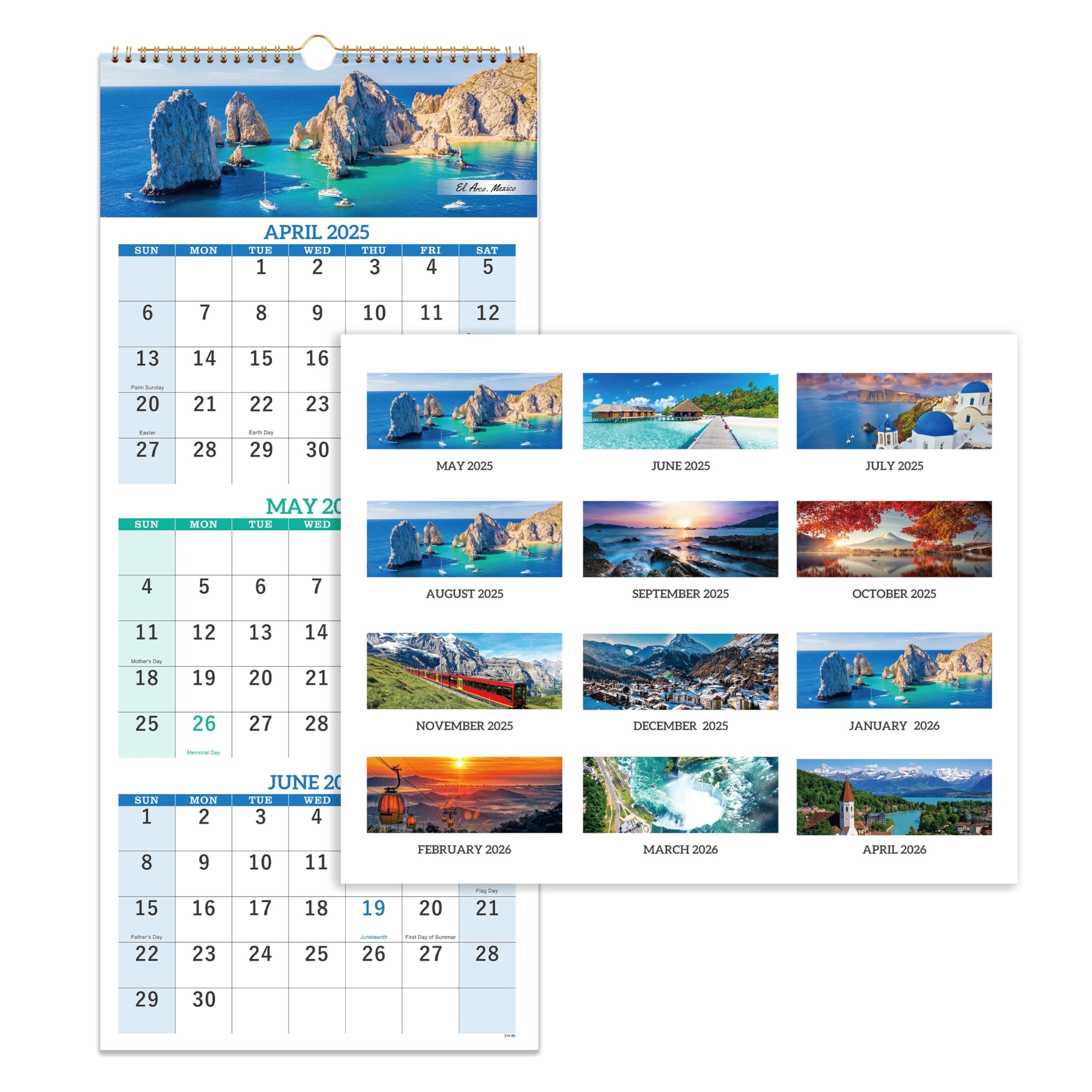 3 Month Calendar 2025 May June July