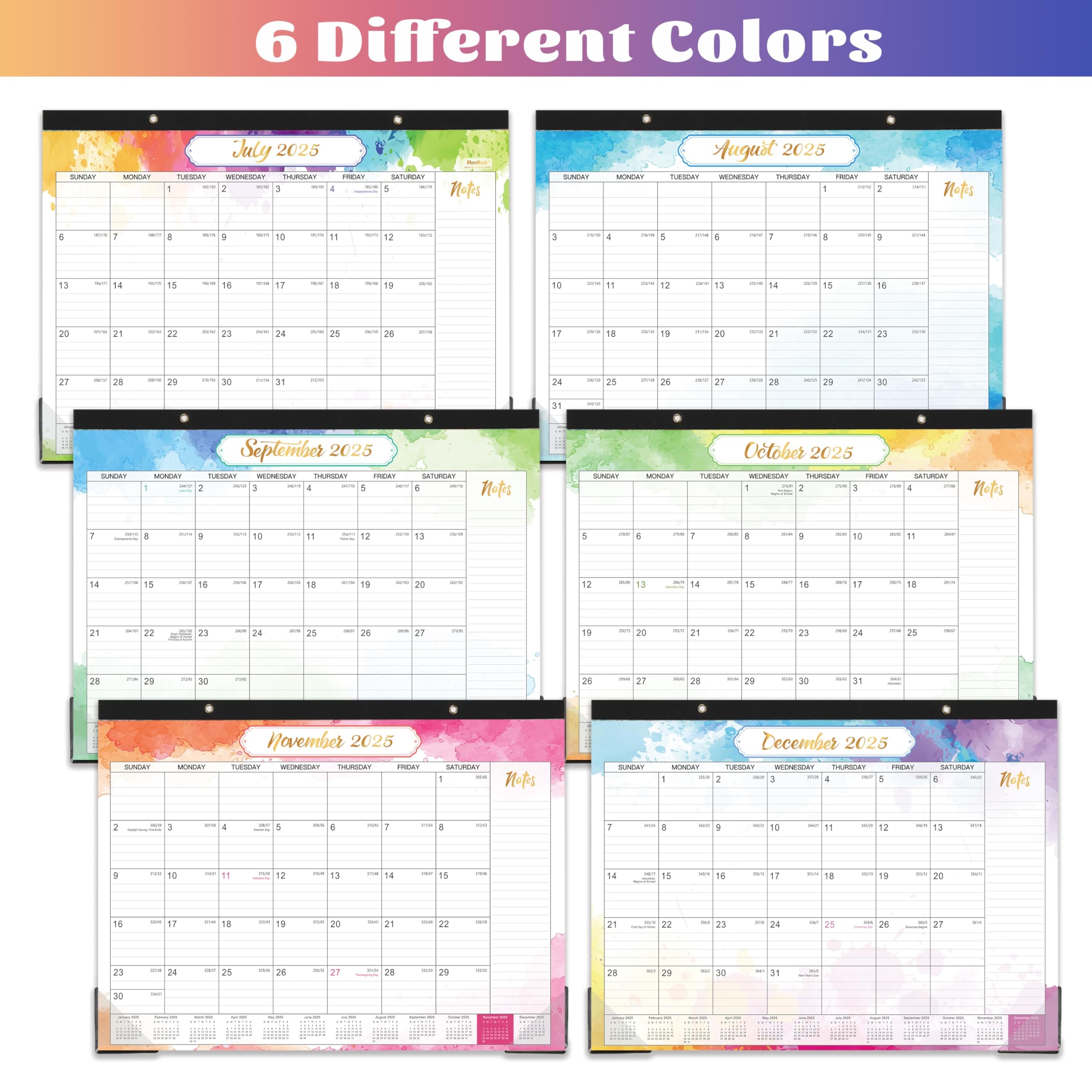 Amazon 2025 2026 Desk Calendar JUL 2025 JUN 2026 14 6