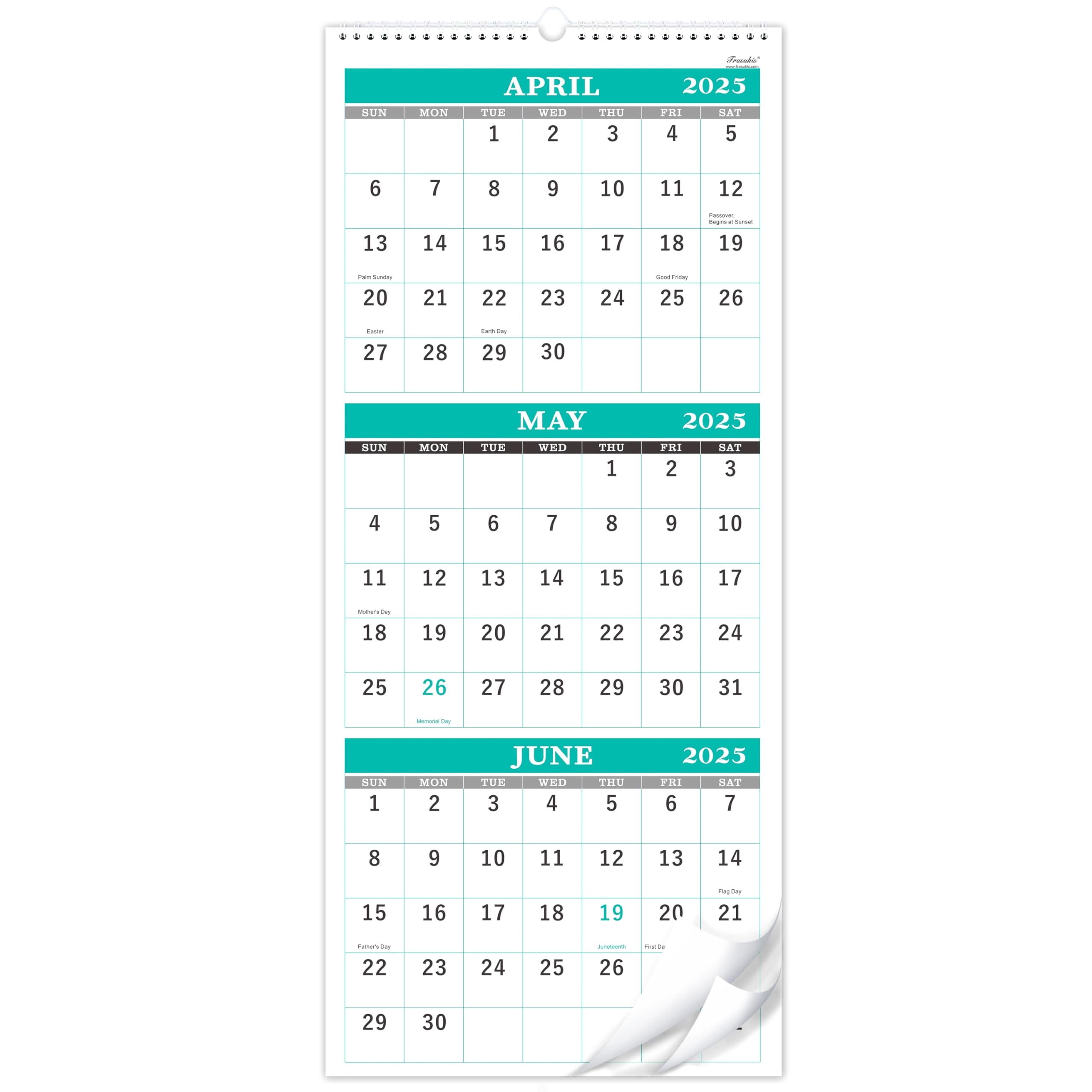 Amazon 2025 2026 Wall Calendar 2025 2026 Calendar From May 2025 Jun 2026 3 Month Display Calendar Folded In A Month 11 3