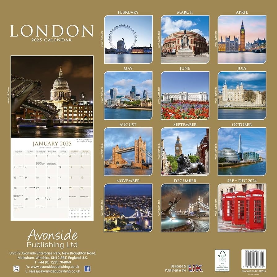 London Calendar June 2025