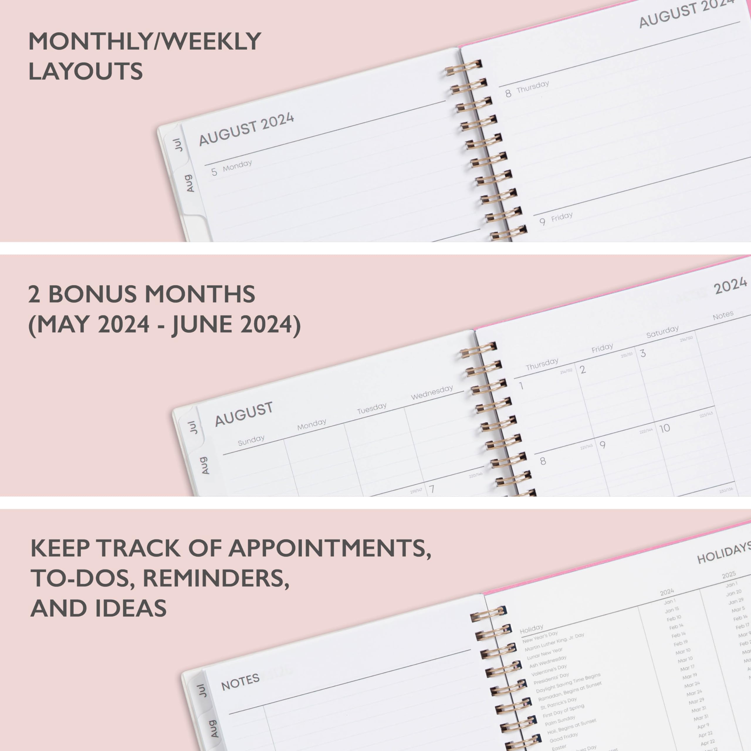 Blue Sky Weekly/Monthly Planning Calendar July 2023-June 2025