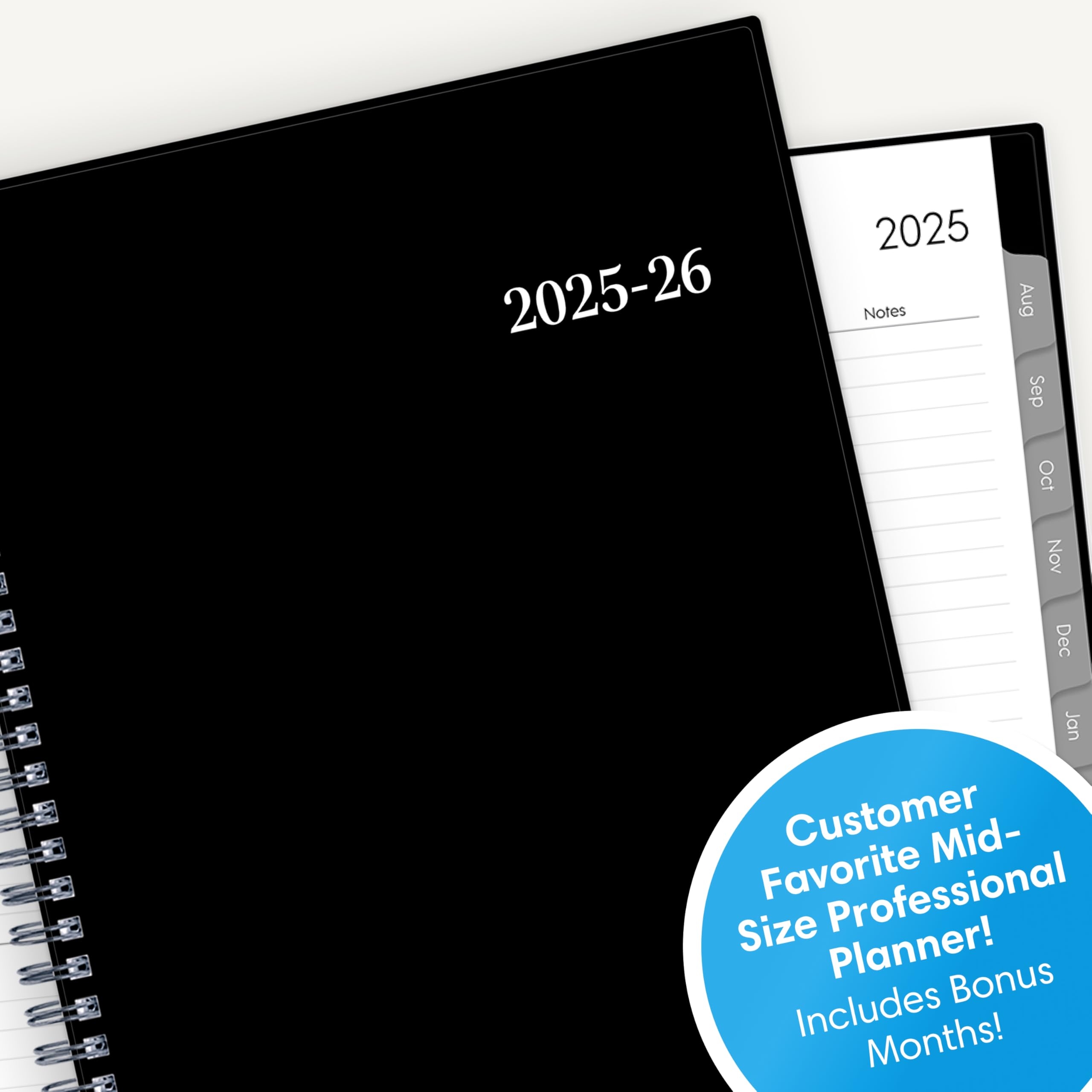 Blue Sky Weekly/Monthly Planning Calendar July 2025-June 2026