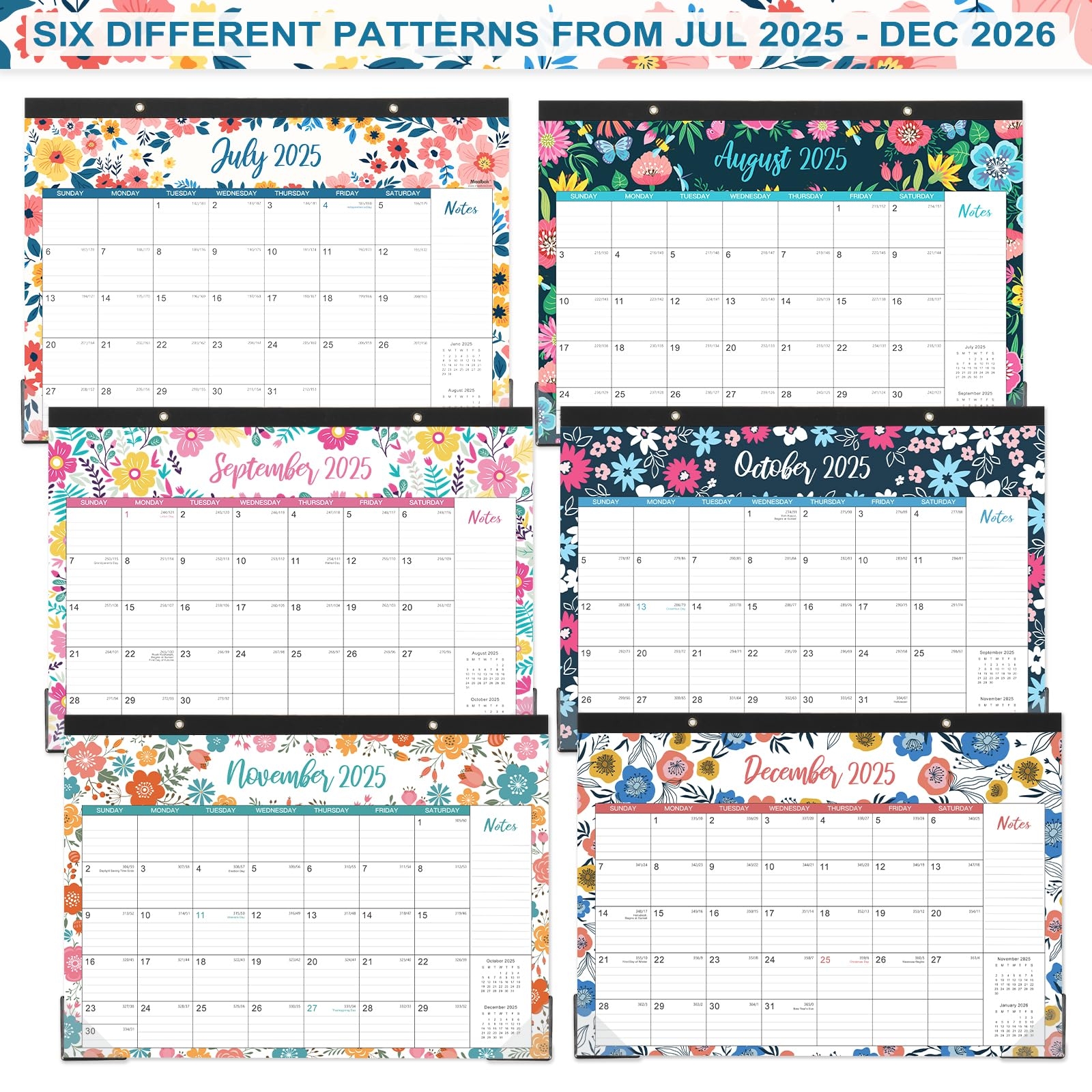 Desk Calendar July 2025-June 2026