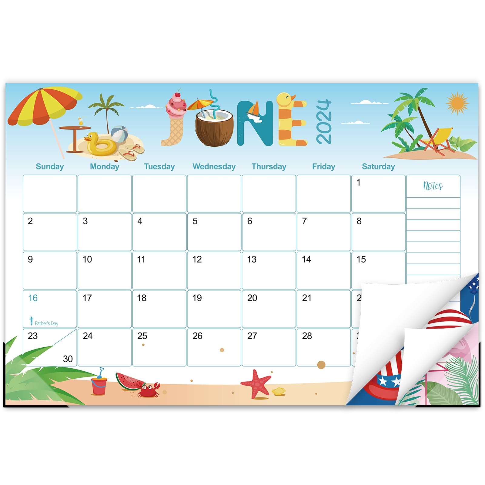 June Calendar 2025 With Notes