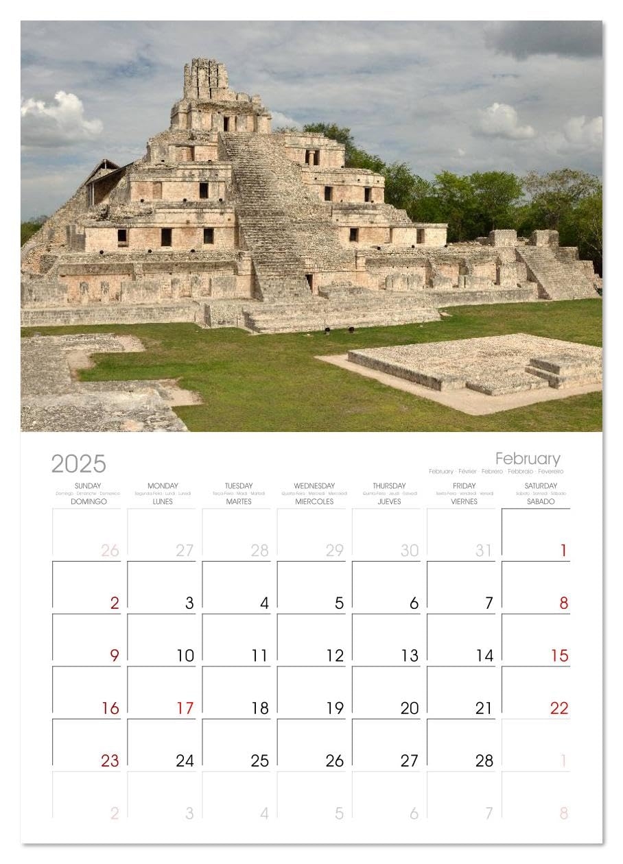 Amazon Mexico Yucatan Land Of The Maya Monthly Wall Calendar 
