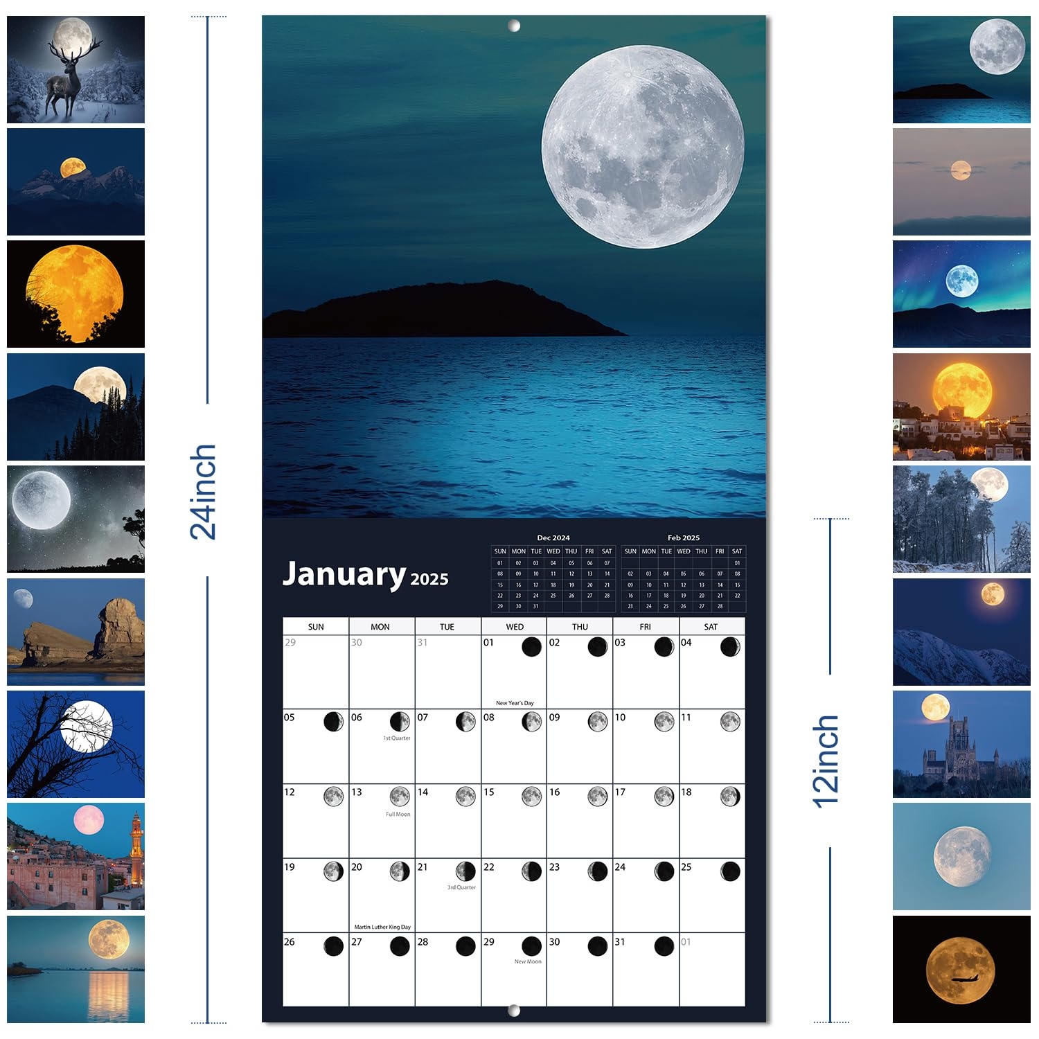 Amazon Wall Calendar 2025 Moon Calendar January 2025 June 