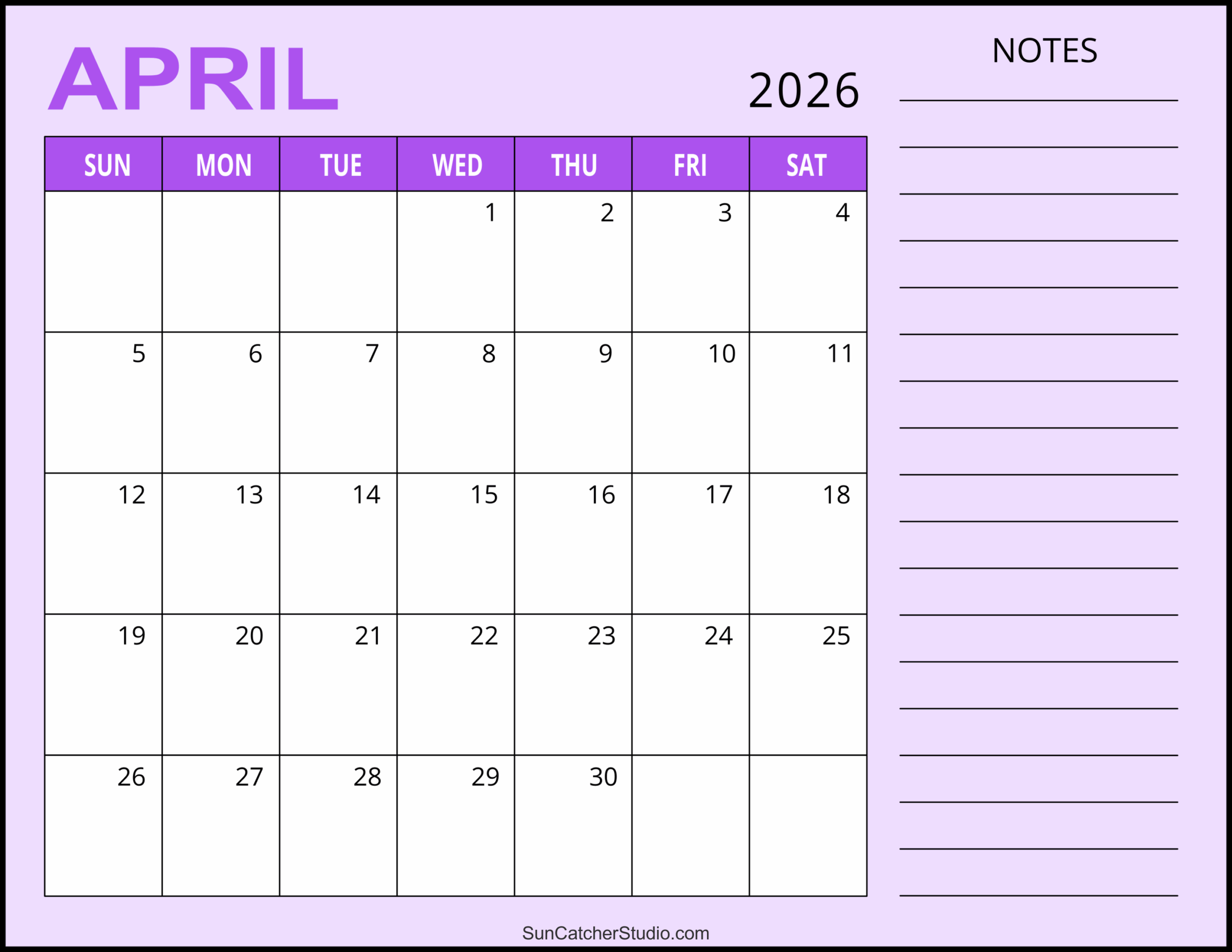 3 Month Calendar Printable 2026 April May June