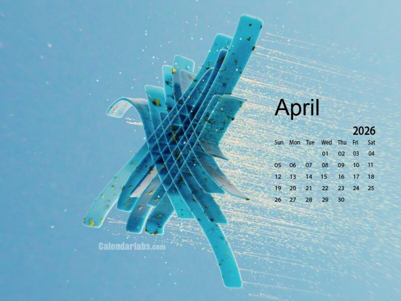 April 2026 Desktop Wallpaper Calendar CalendarLabs