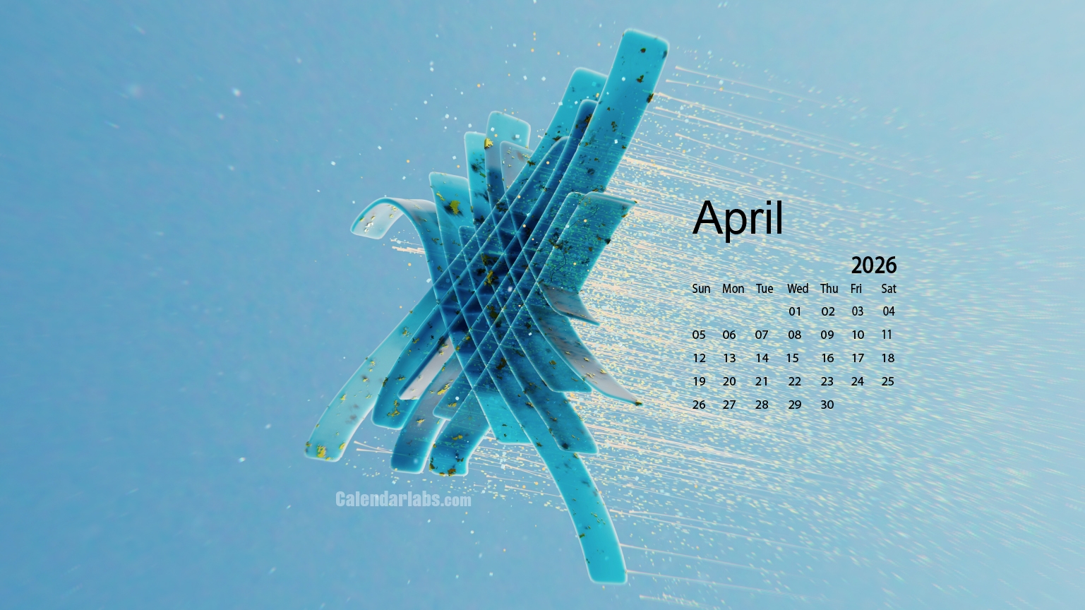 April 2026 Desktop Wallpaper Calendar CalendarLabs