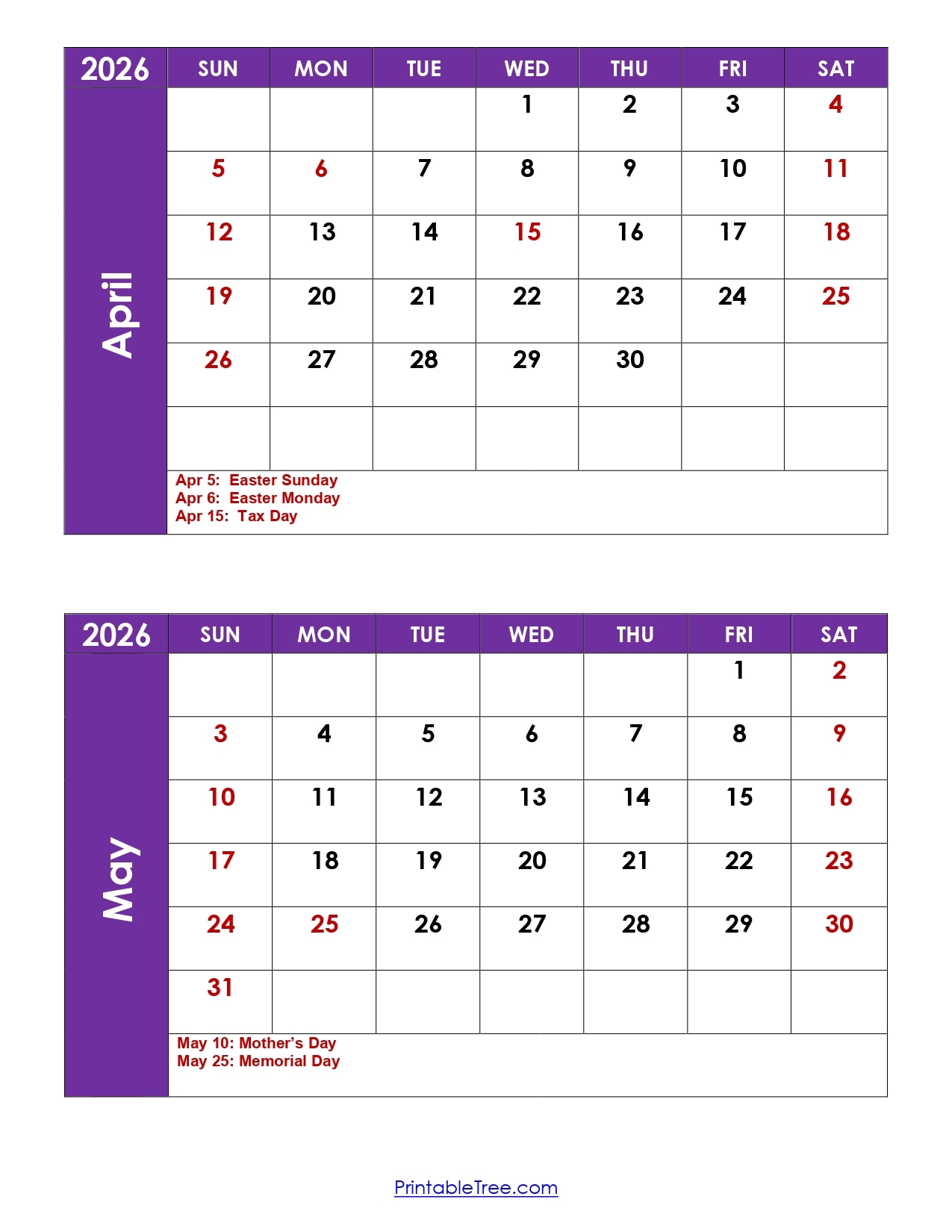 April 13 2026 Calendar