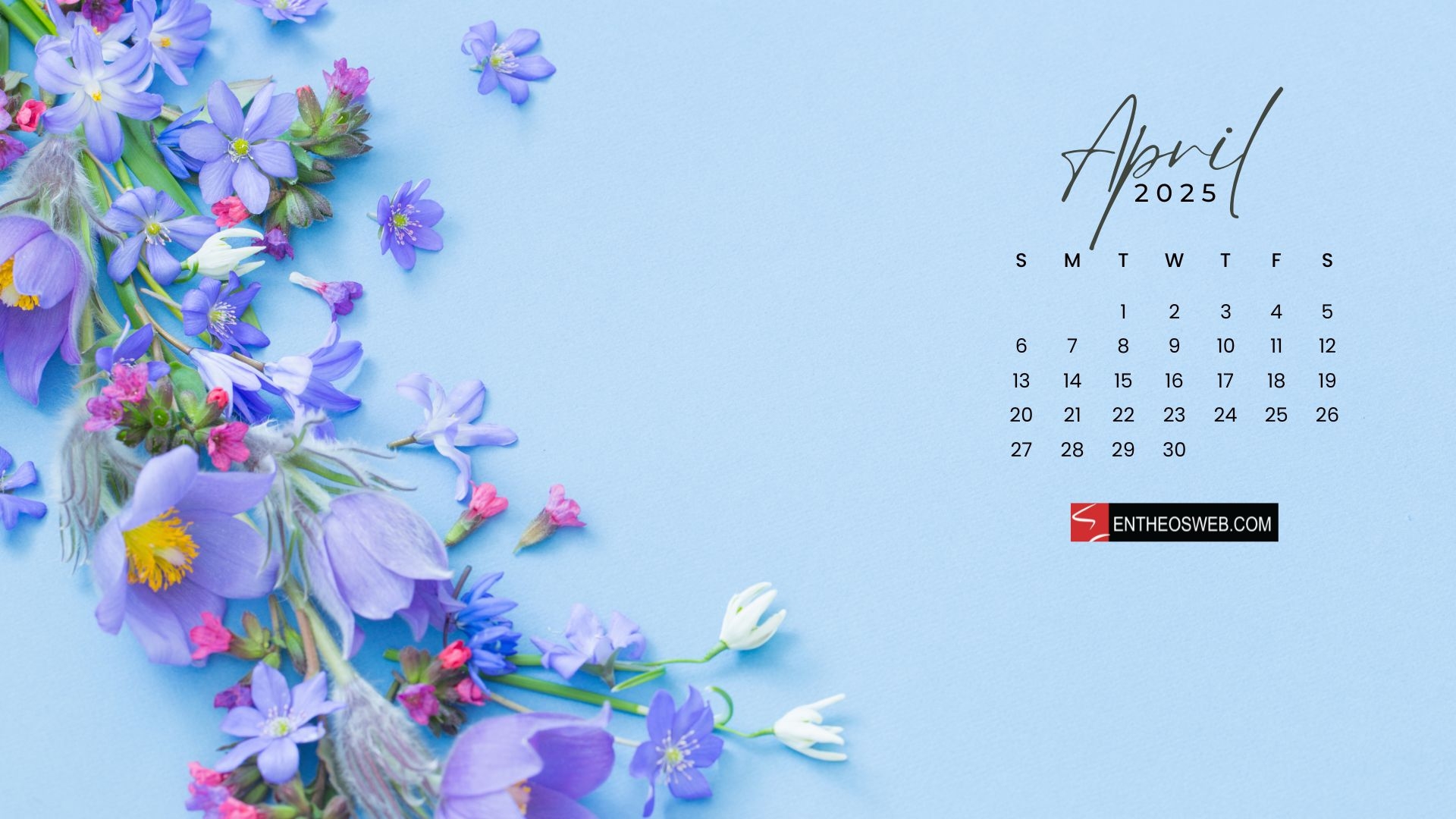 April Calendar Desktop Wallpaper Backgrounds EntheosWeb
