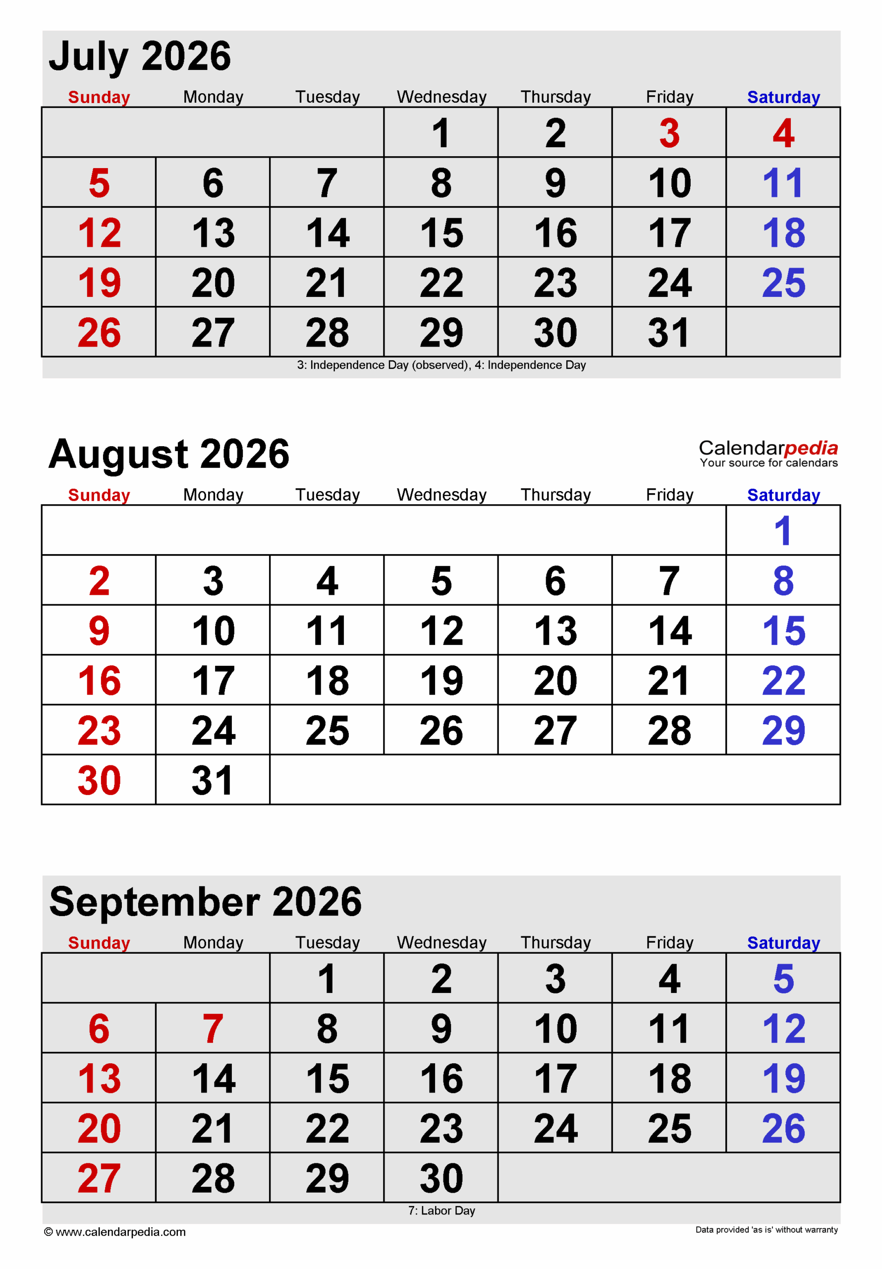 August 2026 Calendar Templates For PDF Excel And Word