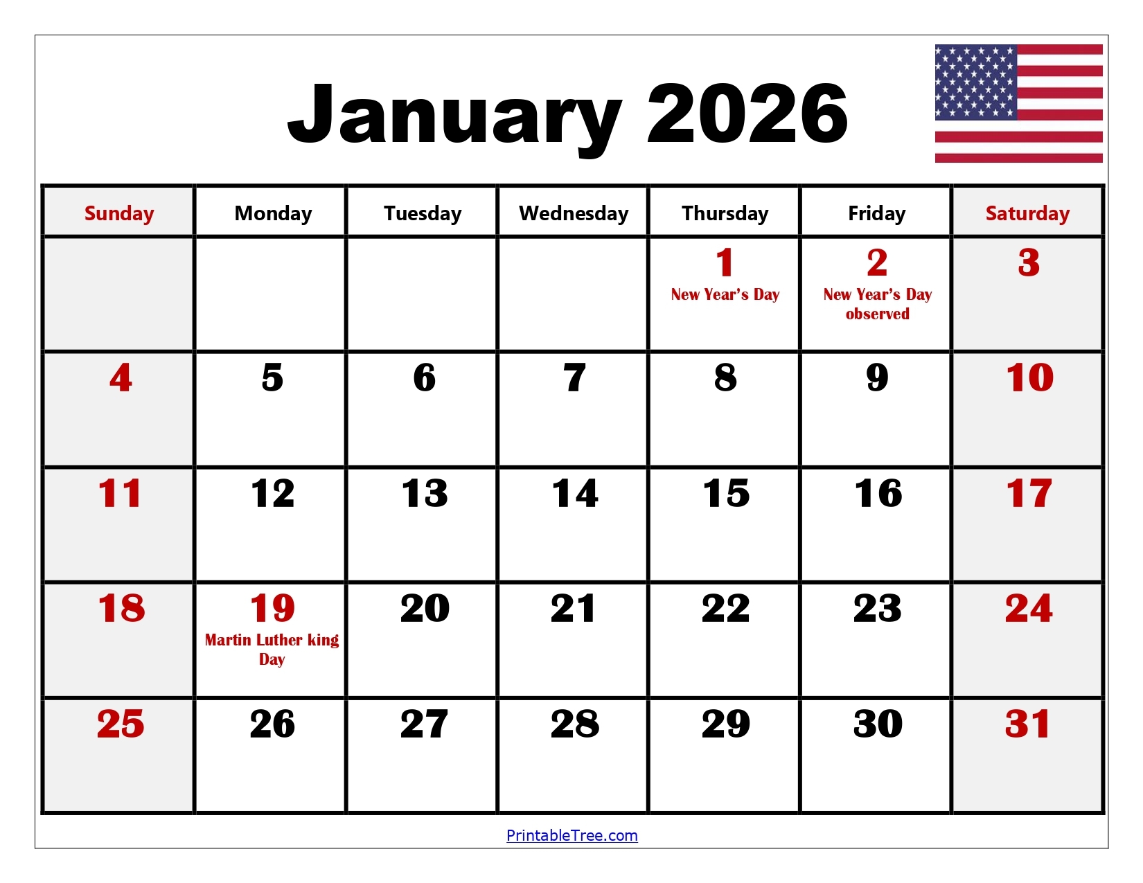 January 4 2026 Calendar