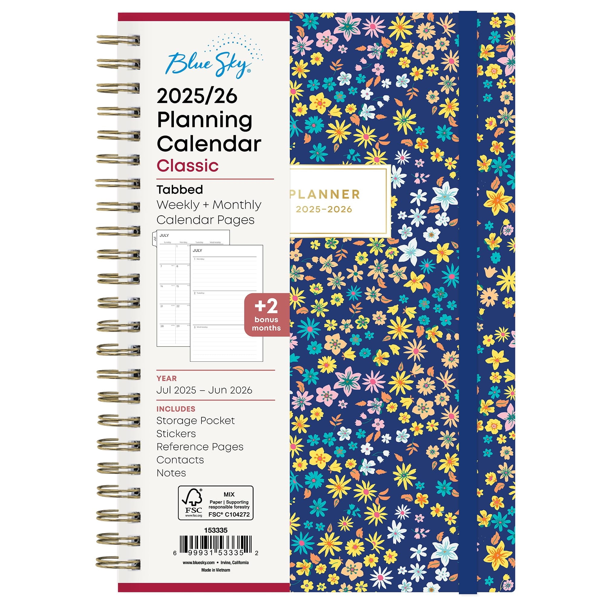 Blue Sky Planning Calendar July 2025-June 2026