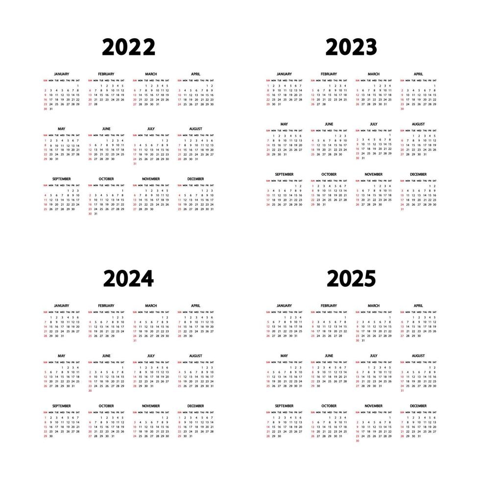 Sept 2023 To June 2025 Calendar