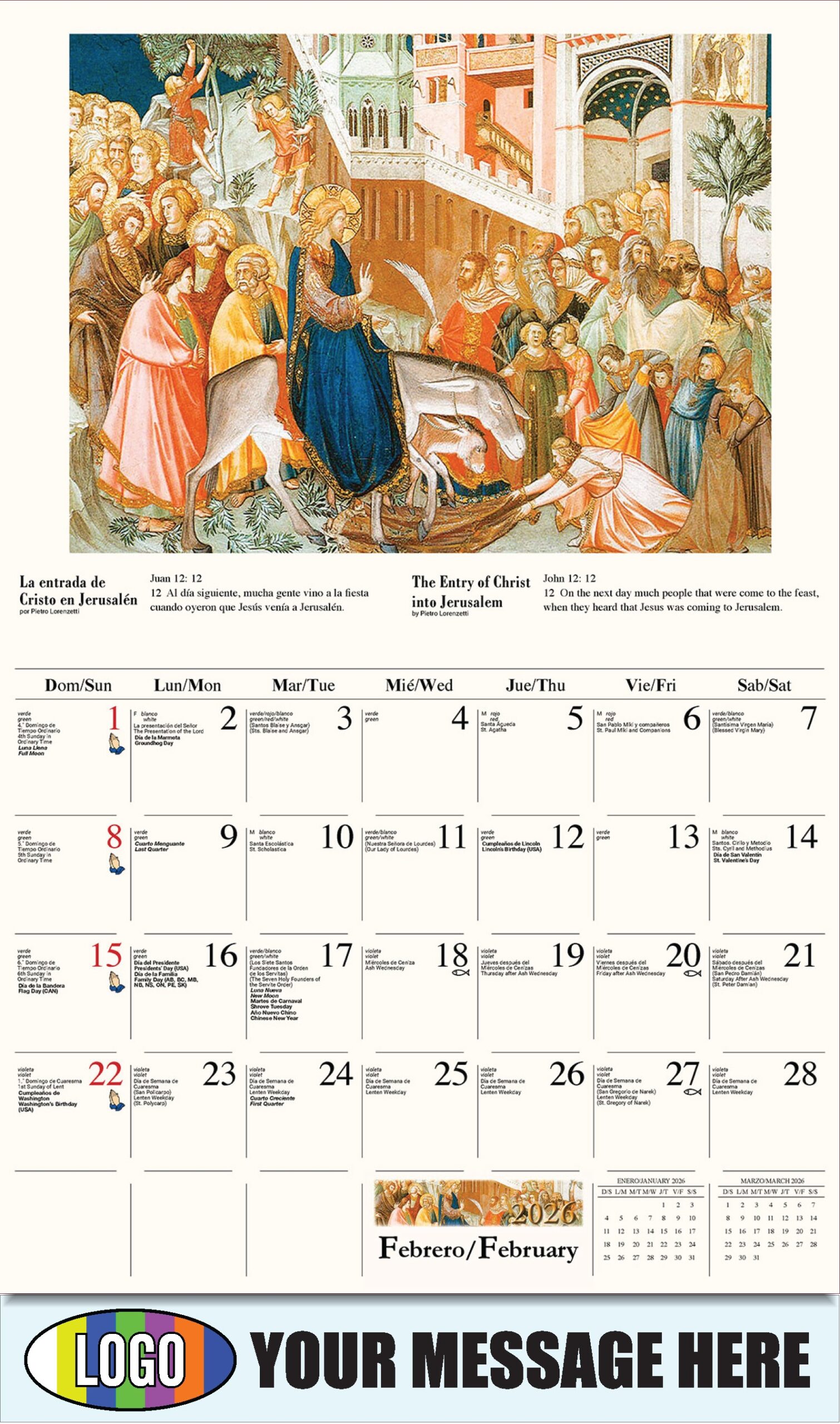 Catholic Inspiration Spanish English Bilingual 