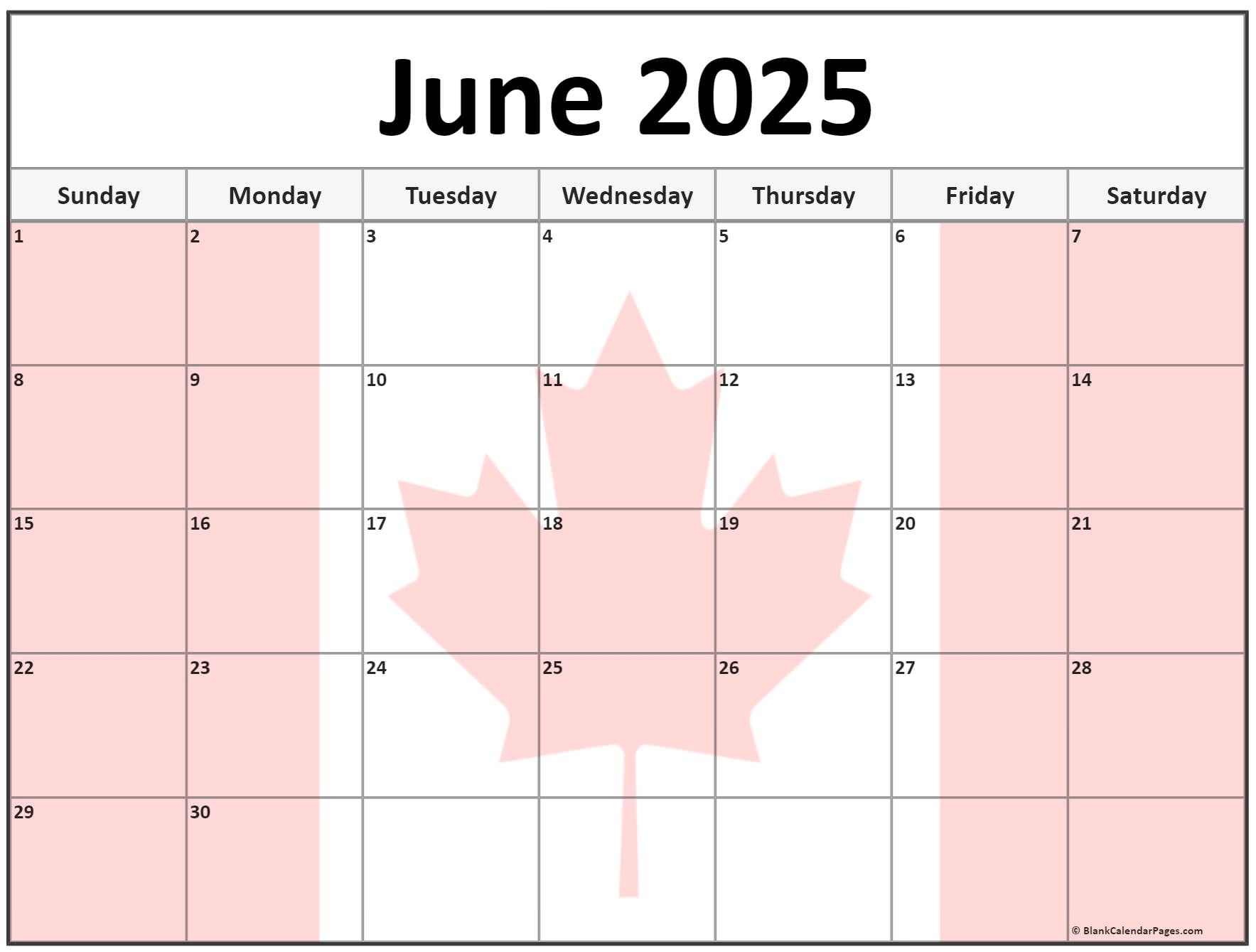 Collection Of June 2025 Photo Calendars With Image Filters 