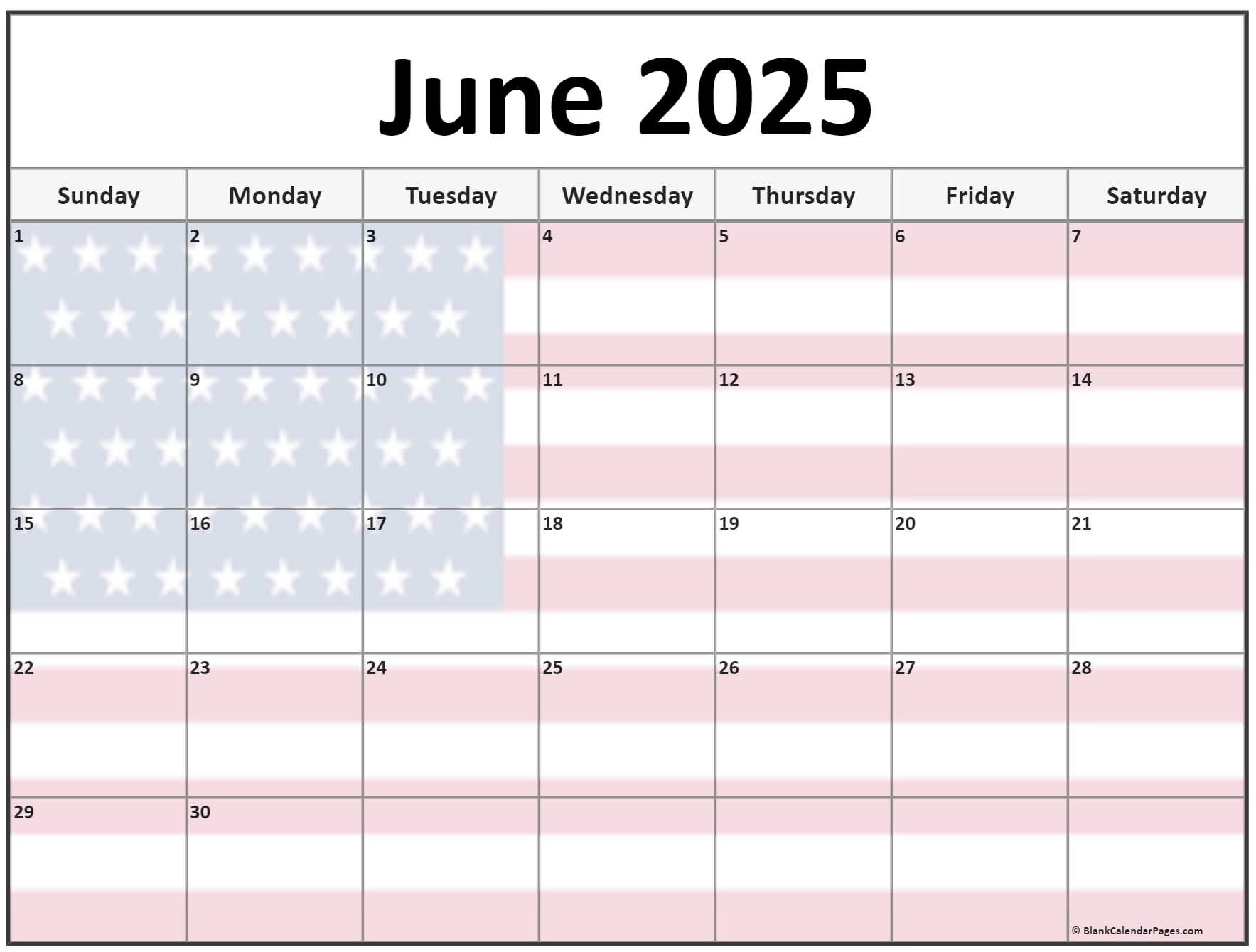 Collection Of June 2025 Photo Calendars With Image Filters 
