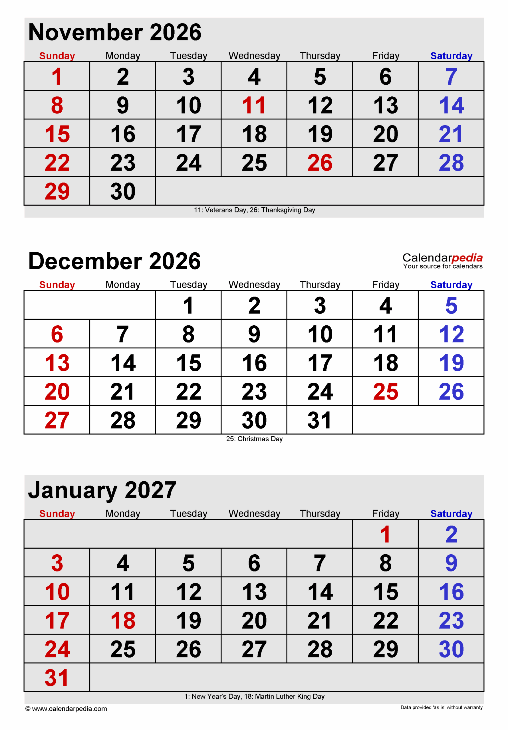 December 2026 Calendar Templates For PDF Excel And Word