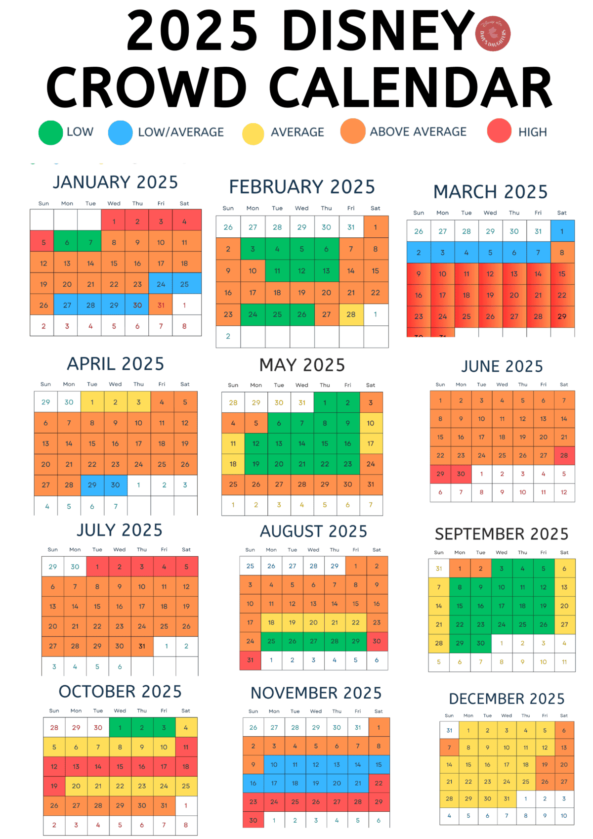Crowd Calendar June 2025