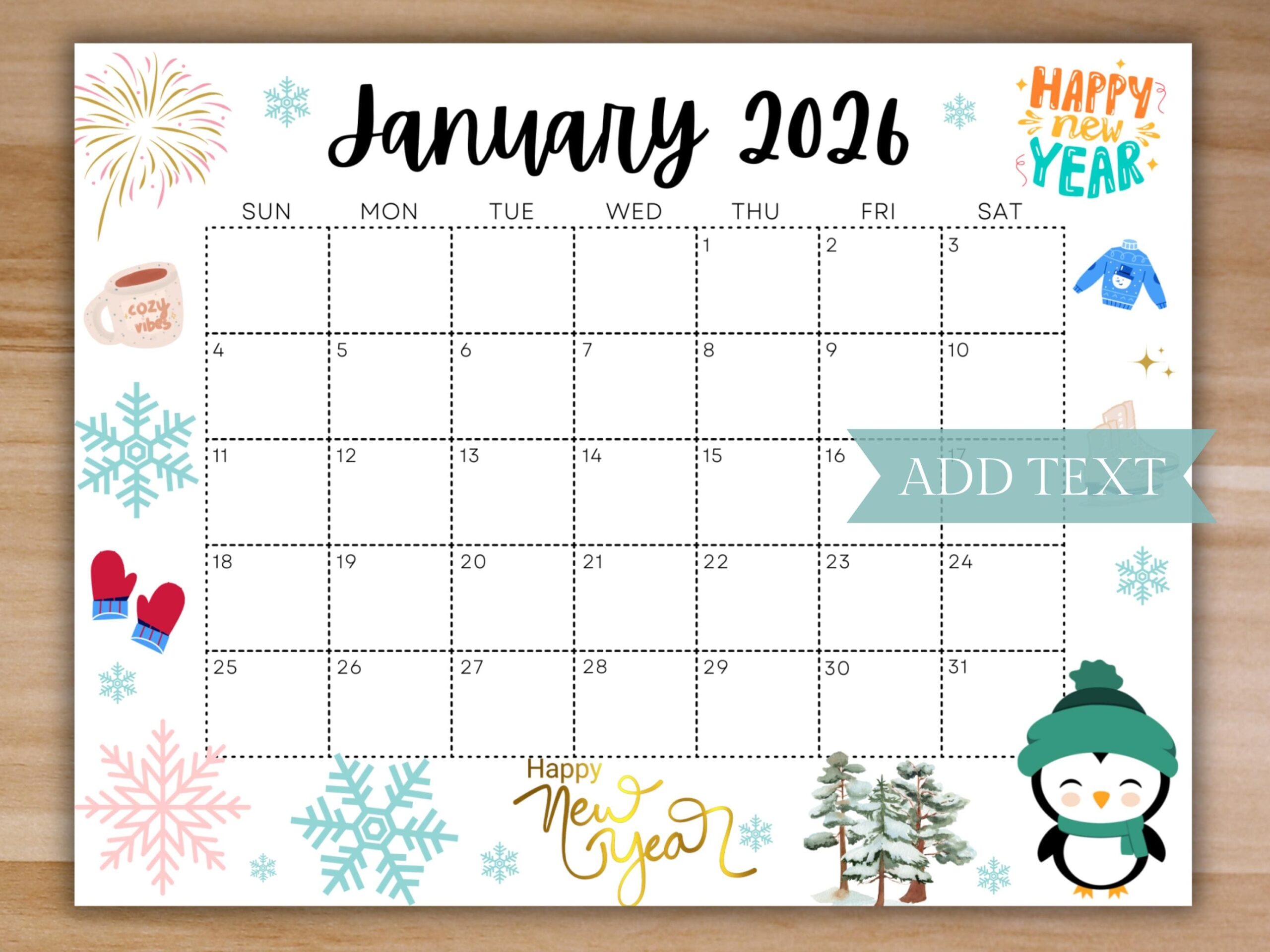 January 2026 Calender