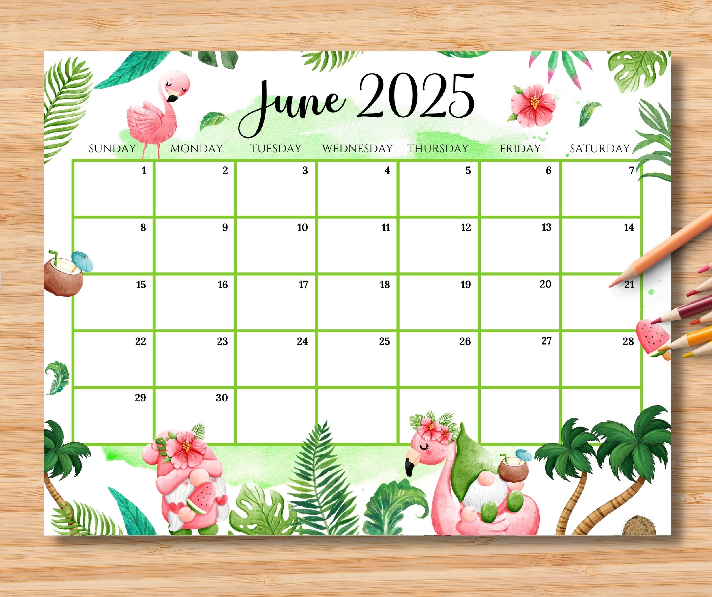 June 2025 Calender