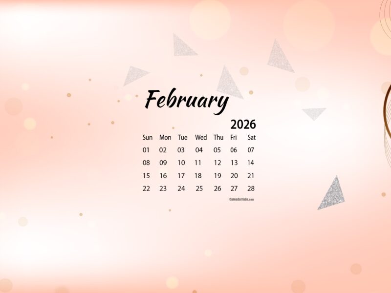 February 2026 Desktop Wallpaper Calendar CalendarLabs