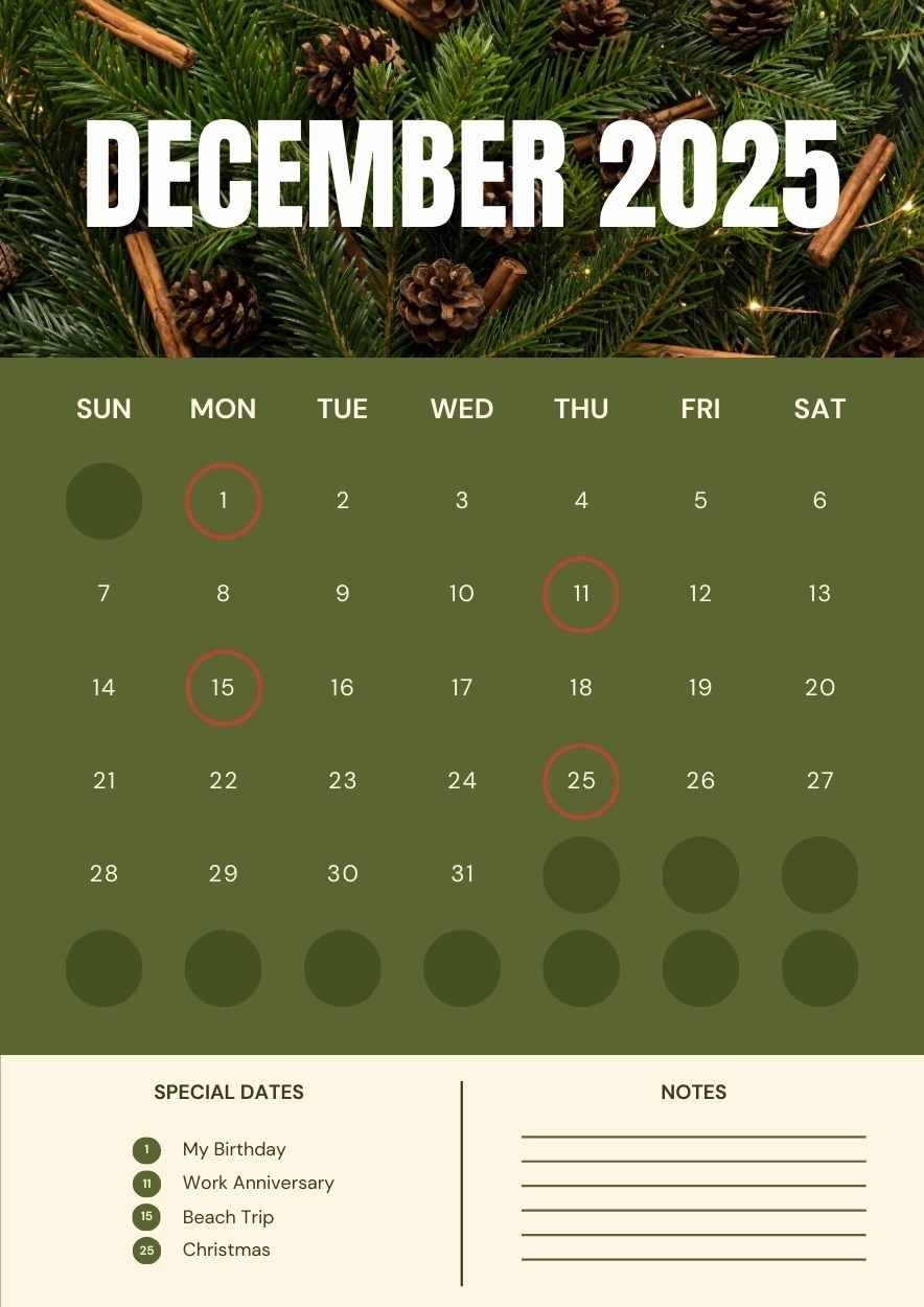 Calendar June 2025 Ppt Template