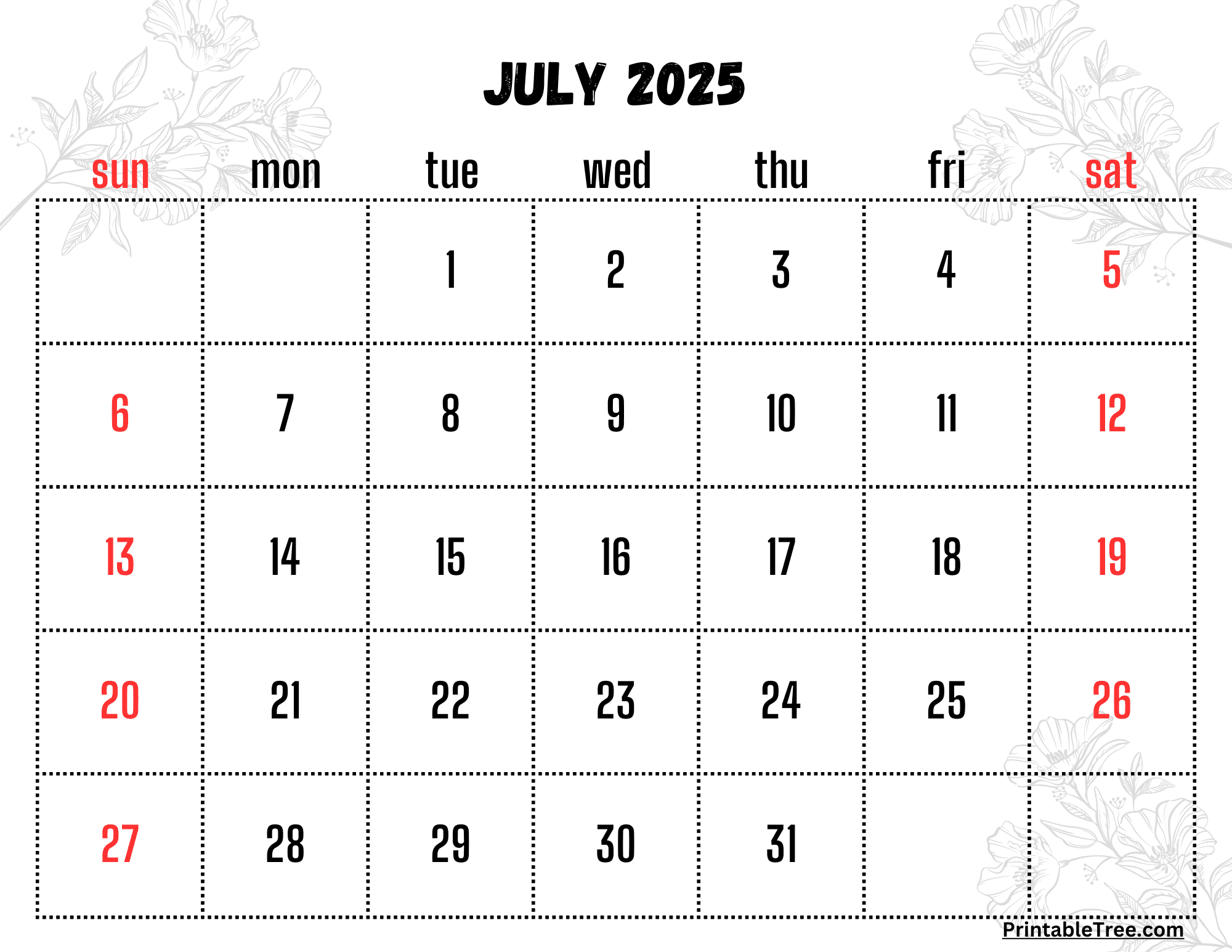 June And July 2025 Calendar With Holidays