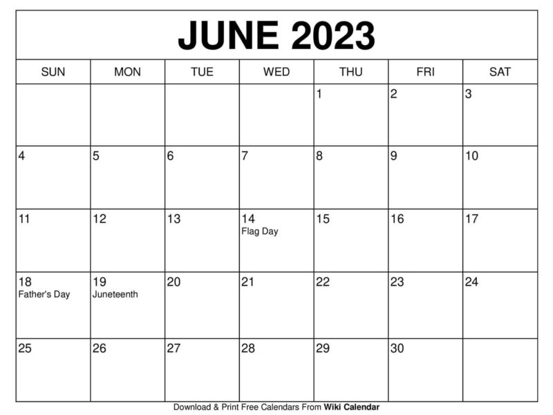 June 2025 Calendar Printable Templates U0026 More