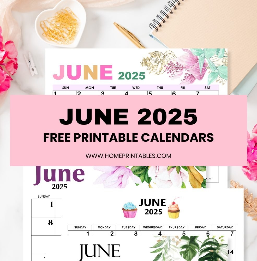 Calendar Editable June 2025