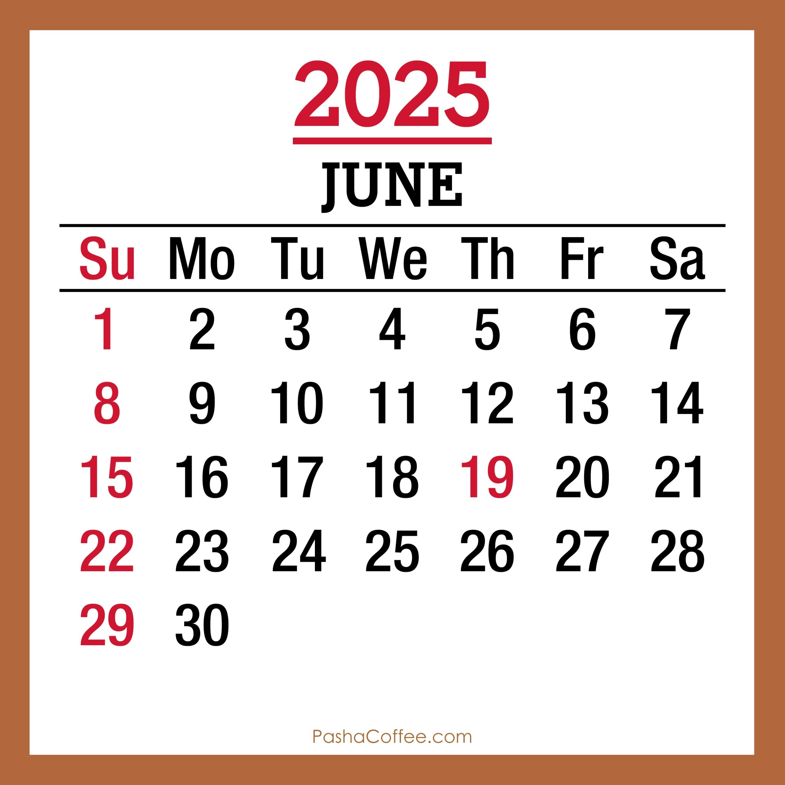 June 26 Calendar 2025