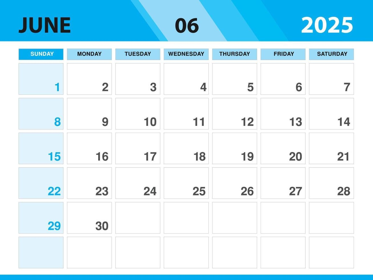 June Desktop Calendar 2025