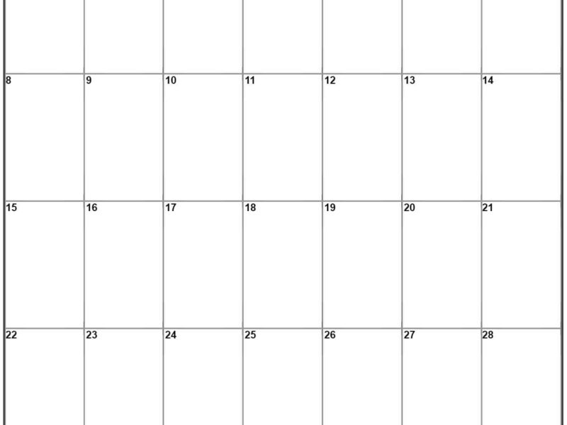 June 2025 Vertical Calendar Portrait