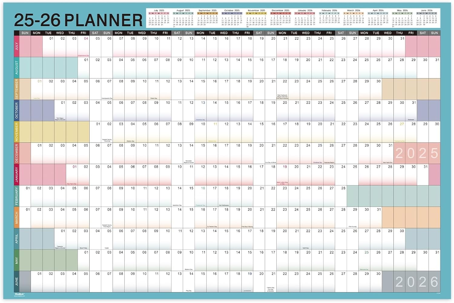 June July 2025 Calendar With Holidays