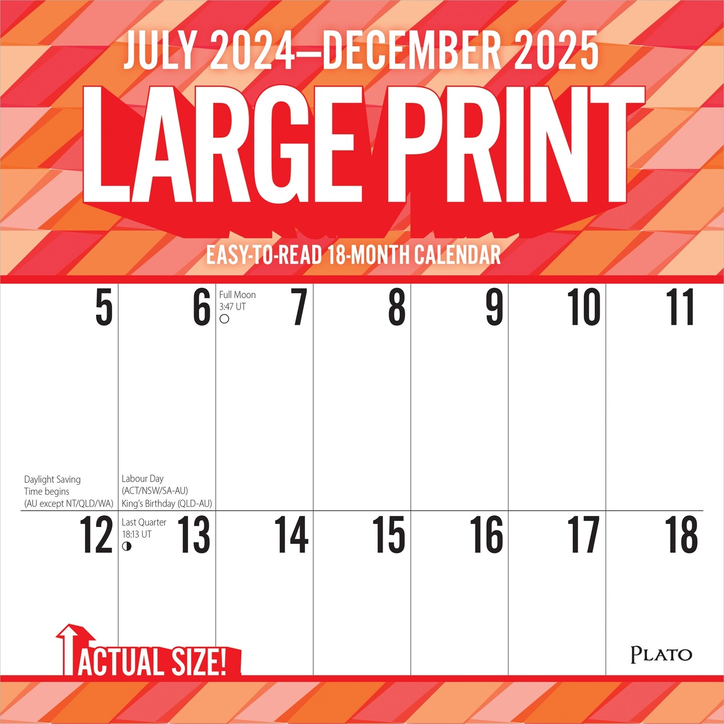 June 2025 Large Print Calendar