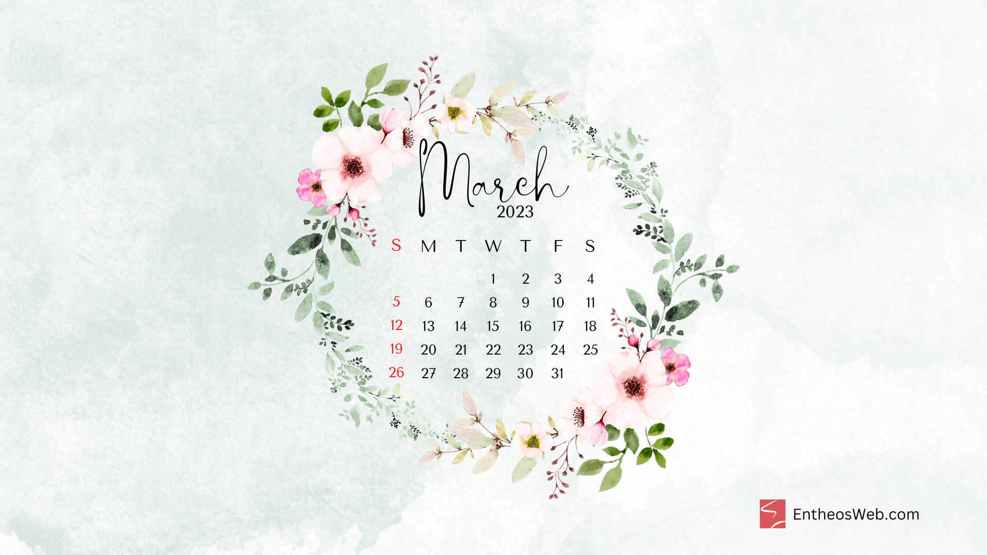 March 2023 Calendar Desktop Wallpapers EntheosWeb