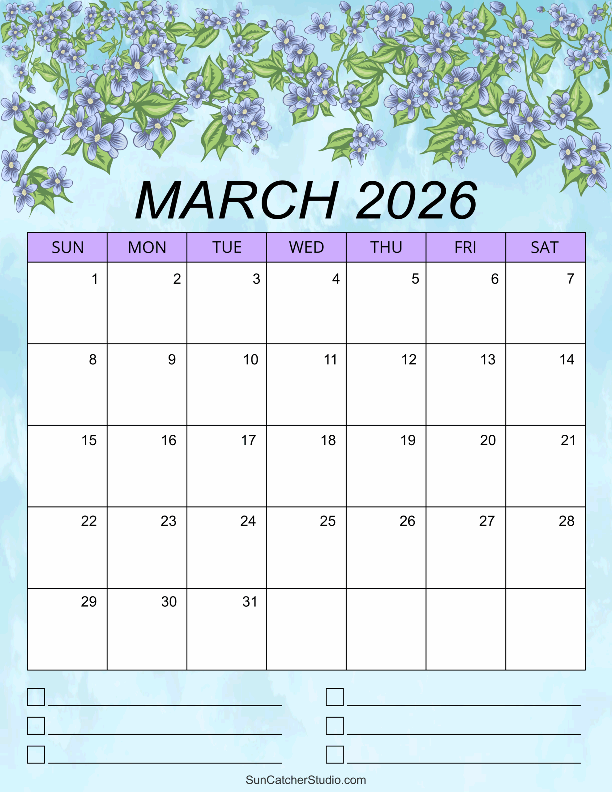 March 2026 Calendar Free Printable Free Printables Monograms Design Tools Patterns U0026 DIY Projects